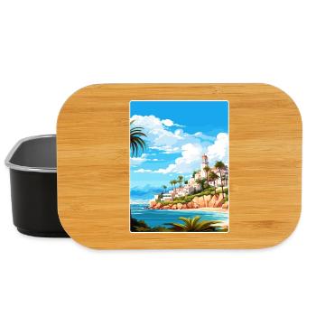 Costa Del Sol Spanien Vintage Reise Poster Souvenir - Lunch Box - Schwarz - Vorne