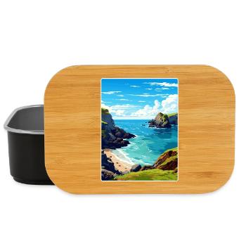 Kynance Cove England Reiseposter Souvenir WPA - Lunch Box - Schwarz - Vorne