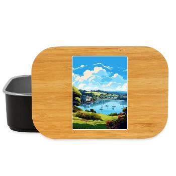 Helford River Angleterre Affiche de voyage Souvenir WPA - Boîte à goûter - noir - Devant