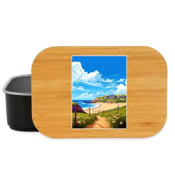 Holywell Bay, Cornwall, England, Reiseposterkarte - Lunch Box - Schwarz - Vorne