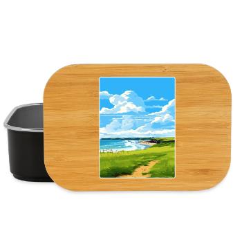 Bude Cornwall England Travel Poster Souvenir WPA - Lunch Box - black - Front