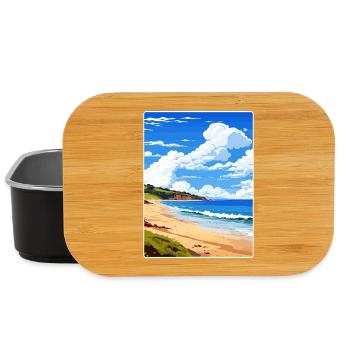 Maenporth Cornwall England Reiseposter Souvenir - Lunch Box - Schwarz - Vorne