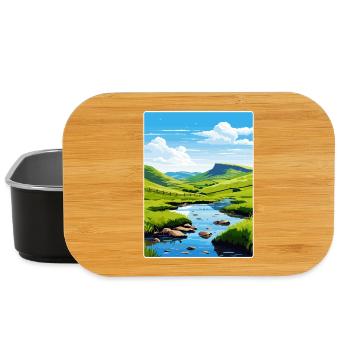 Peak District Vereinigtes Königreich Großbritannien Reiseplakat WPA - Lunch Box - Schwarz - Vorne