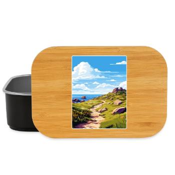 Lands End Cornwall England Travel Poster Souvenir - Lunch Box - black - Front