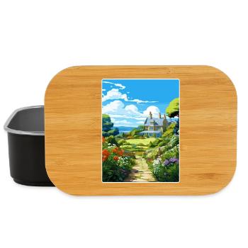Glendurgan Gardens England Travel Poster Souvenir - Lunch Box - black - Front