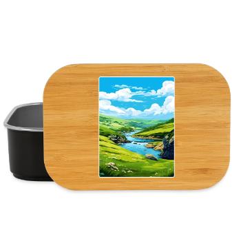 Boscastle Cornwall England Reiseposter Souvenir - Lunch Box - Schwarz - Vorne