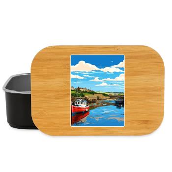 Bude Cornwall England Travel Poster Souvenir WPA - Lunch Box - black - Front