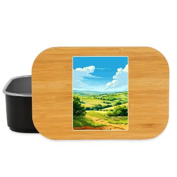 Camel Valley Cornwall England Travel Poster Card - Lunch Box - black - Front