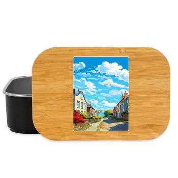 Charlestown, Cornwall, England, Reiseposterkarte - Lunch Box - Schwarz - Vorne