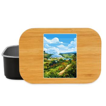 Eden Project England Travel Poster Souvenir WPA - Lunch Box - black - Front