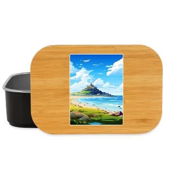 Marazion Cornwall England Reiseposter Souvenir - Lunch Box - Schwarz - Vorne