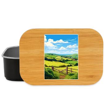 Kendijack Valley Cornwall England Reiseposter - Lunch Box - Schwarz - Vorne