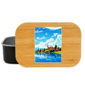Bodensee Deutschland Europäisches Reiseposter WPA - Lunch Box - Schwarz - Vorne