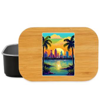 Miami Floride voyage affiche Souvenir peinture WPA - Boîte à goûter - noir - Devant