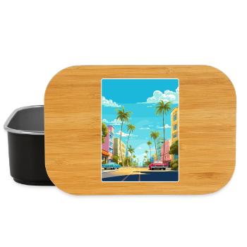 Miami Floride voyage affiche Souvenir peinture WPA - Boîte à goûter - noir - Devant
