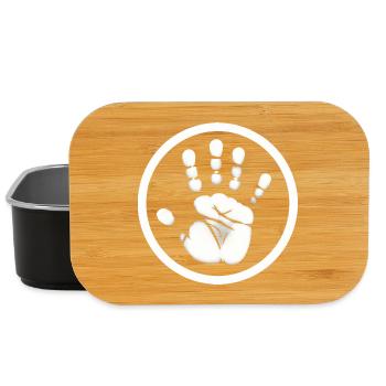 Handabdruck Hand - Lunch Box - Schwarz - Vorne