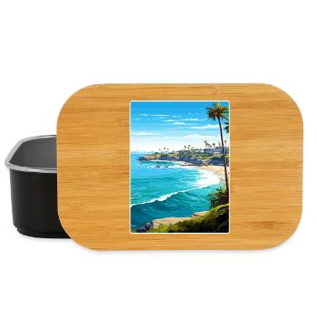 La Jolla Cove Kalifornien Reiseposter Souvenir - Lunch Box - Schwarz - Vorne