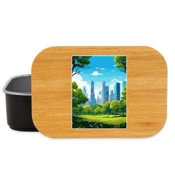 New York State Travel Poster Souvenir Painting WPA - Lunch Box - black - Front