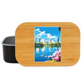 Orlando Beach Florida City Reiseposter Souvenir - Lunch Box - Schwarz - Vorne