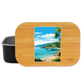 Phuket Thaïlande Affiche de voyage thaïlandaise Souvenir WPA - Boîte à goûter - noir - Devant