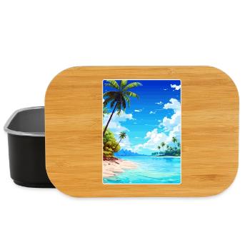Malediven Süd Aisa Vintage Reiseposter Souvenir - Lunch Box - Schwarz - Vorne