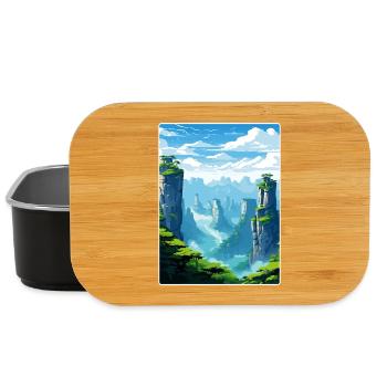 Zhangjiajie Chine Voyage Affiche Peinture Souvenir WPA - Boîte à goûter - noir - Devant
