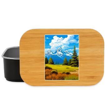 Great Smoky Mountains Nationalpark Reiseposter - Lunch Box - Schwarz - Vorne