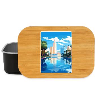 Macau China Reise Poster Souvenir Postkarte Farbe - Lunch Box - Schwarz - Vorne