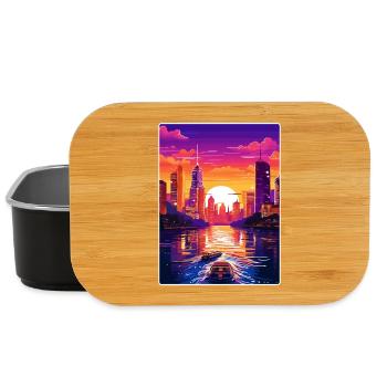 Bangkok Thailand Thai Reise Poster Souvenir WPA - Lunch Box - Schwarz - Vorne