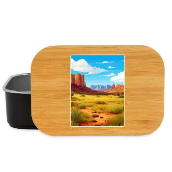 Big Bend National Park Travel Poster Souvenir WPA - Lunch Box - black - Front