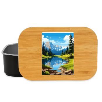 Rocky Mountain Nationalpark Colorado Travel Card - Lunch Box - Schwarz - Vorne