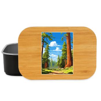 Sequoia Nationalpark Kalifornien Reiseposter WPA - Lunch Box - Schwarz - Vorne