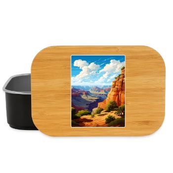 Parc national du Grand Canyon, Arizona, Affiche de voyage - Boîte à goûter - noir - Devant