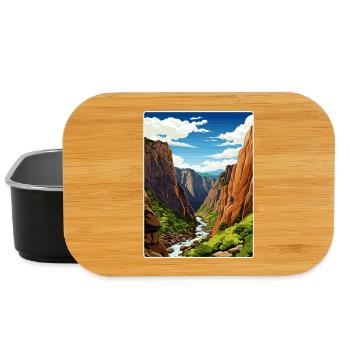 Black Canyon Nationalpark Colorado Reiseposter - Lunch Box - Schwarz - Vorne