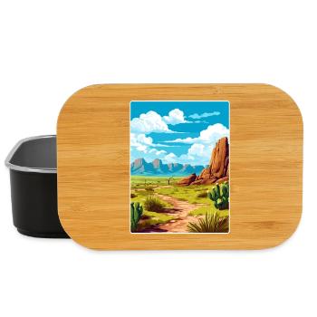 Big Bend National Park Travel Poster Souvenir WPA - Lunch Box - black - Front