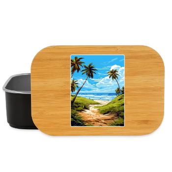 Biscanye Nationalpark Reiseposter Souvenir WPA - Lunch Box - Schwarz - Vorne