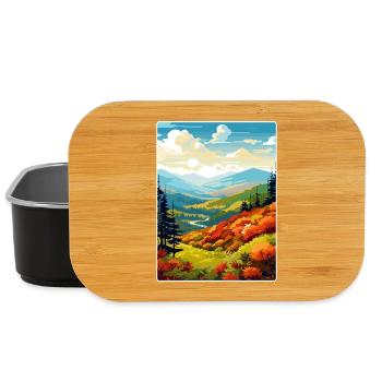 Great Smoky Mountains Nationalpark Reiseposter - Lunch Box - Schwarz - Vorne