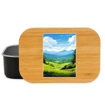Great Smoky Mountains Nationalpark Reiseposter - Lunch Box - Schwarz - Vorne