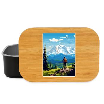 Parc national de Denali Affiche de voyage Souvenir WPA - Boîte à goûter - noir - Devant