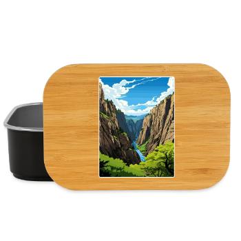 Black Canyon Nationalpark Colorado Reiseposter - Lunch Box - Schwarz - Vorne