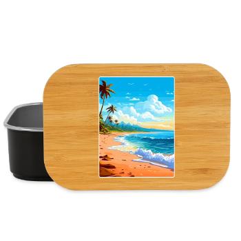 Barbade Caraïbes Voyage Affiche Souvenir Peinture WP - Boîte à goûter - noir - Devant
