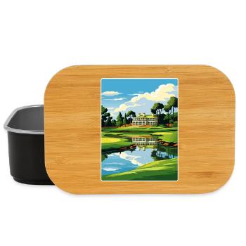 Augusta Golfplatz Vintage Reiseposter Souvenir - Lunch Box - Schwarz - Vorne