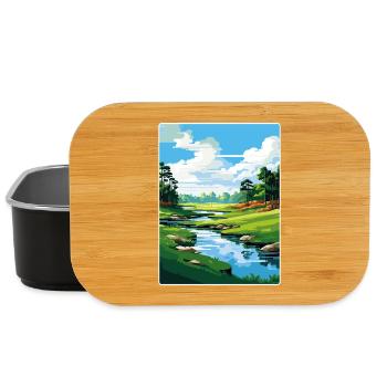 Augusta Golf Course Vintage Voyage Poster Souvenir - Boîte à goûter - noir - Devant
