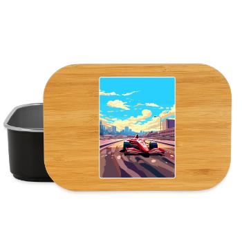 Barcelona Circuit Motorsport Race Spain Travel WPA - Lunch Box - black - Front