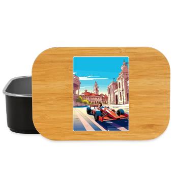Barcelona Circuit Motorsport Race Spain Travel WPA - Lunch Box - black - Front