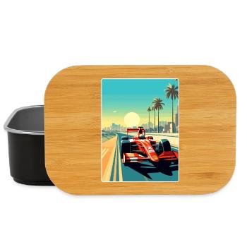 Abu Dhabi Circuit Motorsport Race Uae Travel Card - Lunch Box - black - Front