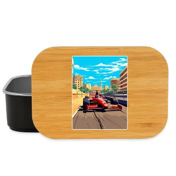 Barcelona Circuit Motorsport Race Spain Travel WPA - Lunch Box - black - Front