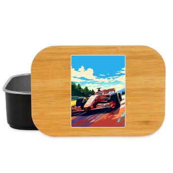 Affiche de voyage de la course automobile du circuit de Monza en Italie - Boîte à goûter - noir - Devant