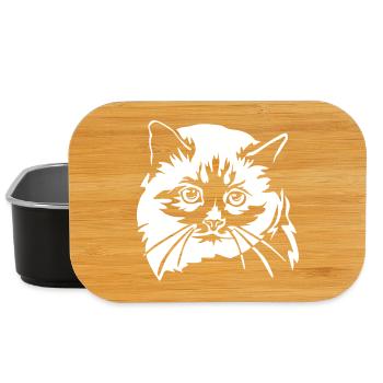 Birma Katze "Black Edition" - Lunch Box - Schwarz - Vorne