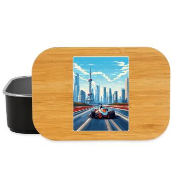 Shanghai Circuit Motorsport Race China Travel Card - Lunch Box - Schwarz - Vorne